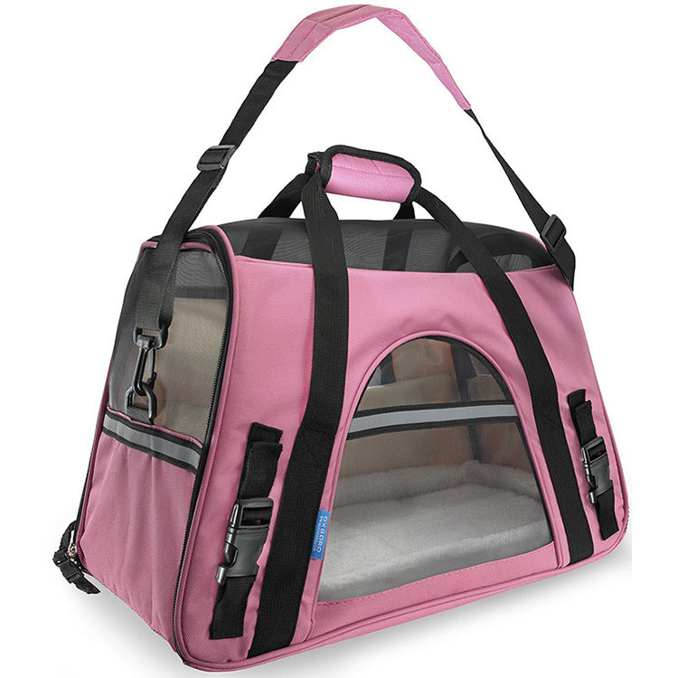 Stylische rosa Transporttasche für kleine Hunde & Katzen – Hundetasche Pink von LottyLove, geeignet fürs Flugzeug