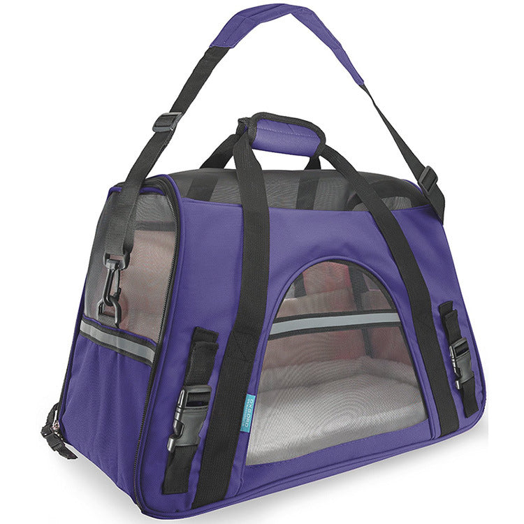 Hundetragetasche Lila – Für Flugzeug, Auto & Tierarzt geeignet – Komfort für kleine Hunde & Katzen | LottyLove