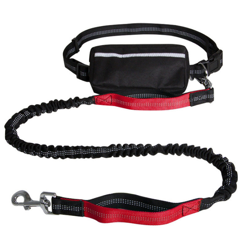 Rote Outdoor-Hundeleine zum Umhängen – ideal für aktive Hundebesitzer