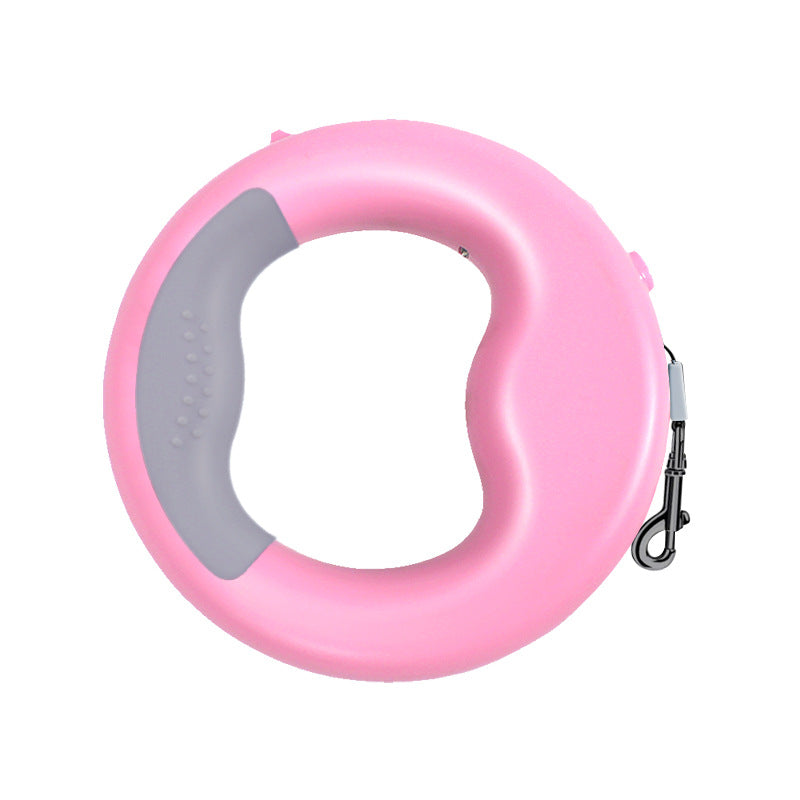 Flexi Hundeleine in Pink mit LED-Beleuchtung für sichere Nachtspaziergänge