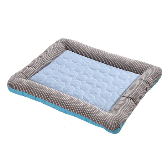 Kühlmatte für Hunde in Blau – weich, faltbar & ideal für den Sommer