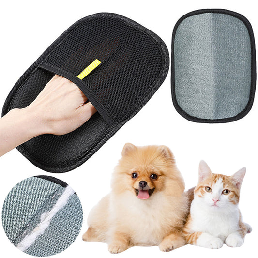 Tierhaar-Entfernungs-Handschuh im 2er-Set für Hunde und Katzen – entfernt Haare von Sofa, Kleidung und Fell